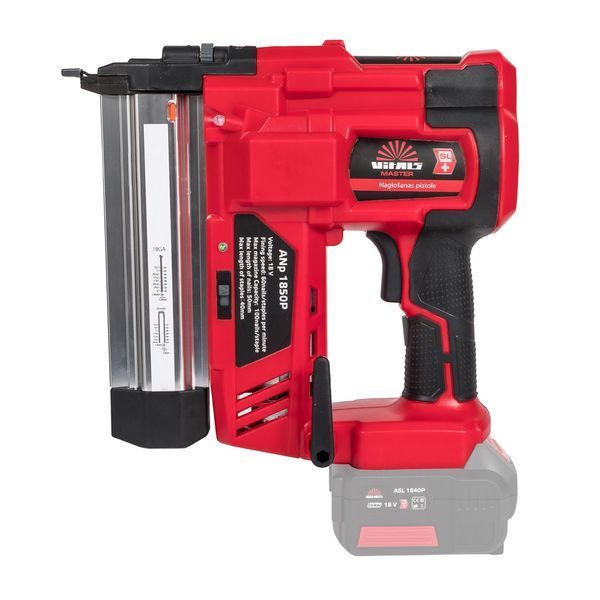 Степлер/цвяхозабивний пістолет акумуляторний 2-в-1 Vitals Master ANp 1850P SmartLine 120246 фото