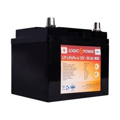 Акумулятор для автомобіля літієвий LP LiFePO4 12V - 50 Ah (+ зліва, пряма полярність) пластик 10965 фото