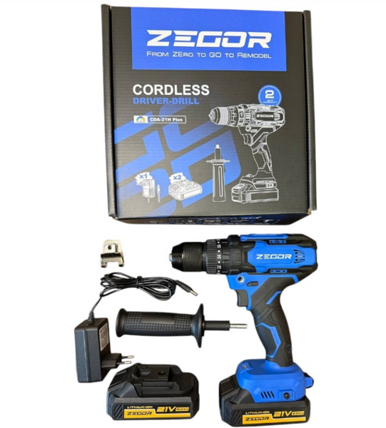 Акумуляторний шуруповерт Zegor Advanced 21V (CDA-21H PLUS) CDA-21H PLUS фото
