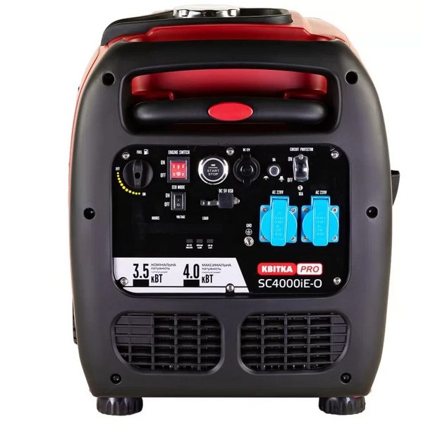Інверторний бензиновий генератор КВІТКА PRO SC4000iE-O (+ олива, 4 кВт, пульт ДК) 110-7034 фото