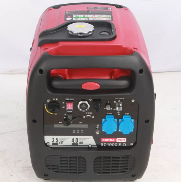 Інверторний бензиновий генератор КВІТКА PRO SC4000iE-O (+ олива, 4 кВт, пульт ДК) 110-7034 фото