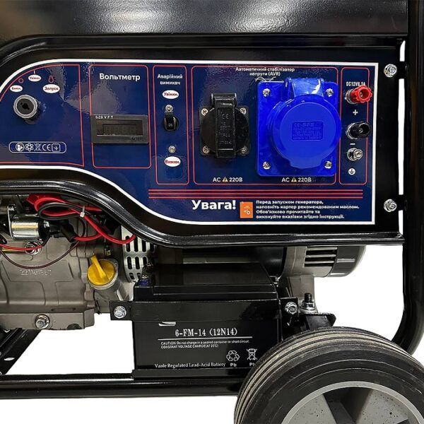 Генератор бензиновый PROFI-TEC PE-8000GE (8.0 кВт, электростартер) 004765 фото