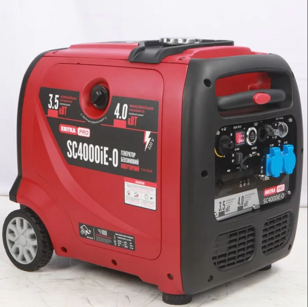 Інверторний бензиновий генератор КВІТКА PRO SC4000iE-O (+ олива, 4 кВт, пульт ДК) 110-7034 фото