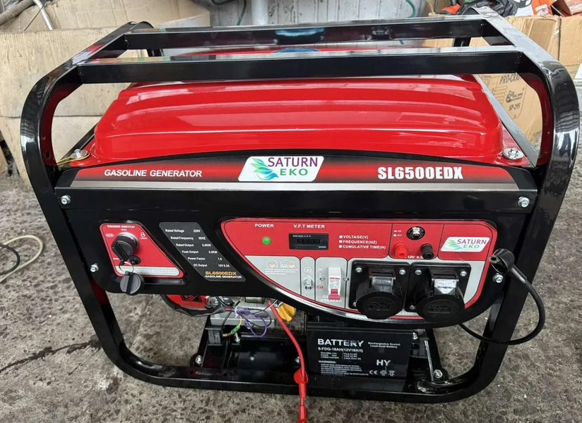 Бензиновий генератор Saturn Eko SL6500EDX (5,5 кВт) SL6500EDX фото