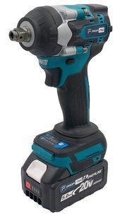 Гайковерт акумуляторний PROFI-TEC DTW500BL POWERLine (2&times;PT2040 4.0 Аг, ЗП) 006349 фото