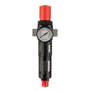 Фильтр для очистки воздуха с редуктором 1/4", 5мкм, 1200 л/мин, металл, профессиональный INTERTOOL PT-1419 PT-1419 фото