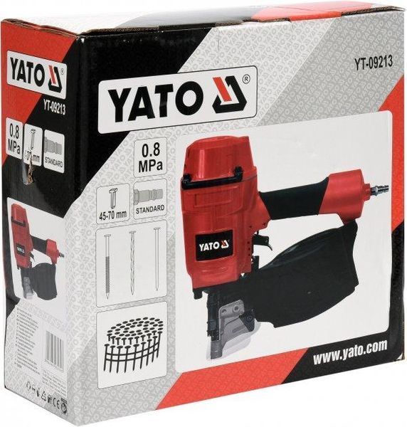 Пістолет цвяхозабивний пневматичний барабанний YATO YT-09213 YT-09213 фото