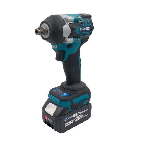 Гайковерт акумуляторний PROFI-TEC DTW500BL POWERLine (2&times;PT2040 4.0 Аг, ЗП) 006349 фото