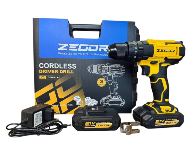 Акумуляторний шуруповерт Zegor Profesional 21V (CDP-21H) CDP-21H фото
