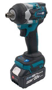 Гайковерт акумуляторний PROFI-TEC DTW500BL POWERLine (2&times;PT2050 5.0 Аг, ЗП) 005925 фото