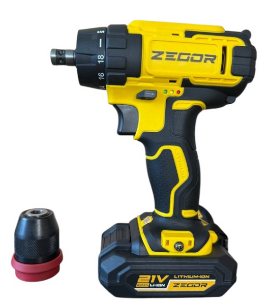 Акумуляторний шуруповерт Zegor Profesional 21V (CDP-21Q) CDP-21Q фото