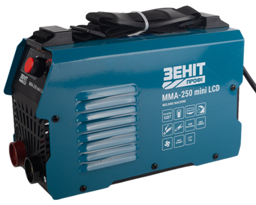 Сварочный аппарат Зенит Профи MMA-250 mini LCD 854599 фото