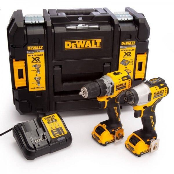 Набор из двух инструментов бесщеточных DeWALT DCK2110L2T DCK2110L2T фото