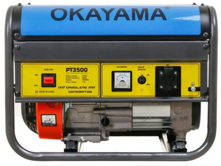 Генератор бензиновий OKAYAMA PT-3500 (2,8 кВт/3 кВт, 230 В) 20340871 фото