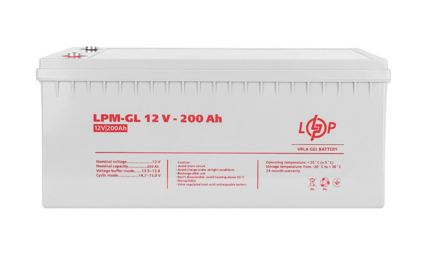 Комплект безперебійного живлення (ДБЖ LP 3600VA (2500Вт) 24V з АКБ LPM-GL 12V - 200 Ah) 22257 фото