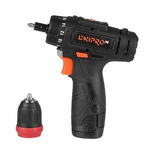 Акумуляторний дриль-шуруповерт Dnipro-M CD-121Q 80610000 фото