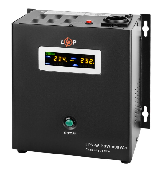 ДБЖ з правильною синусоїдою 12V LPY-W-PSW-500VA+(350Вт)5A/10A PL4142 фото
