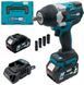 Гайковерт акумуляторний PROFI-TEC DTW800BL POWERLine (2&times;PT2050MP 5.0 Аг, ЗП) 006126 фото 2
