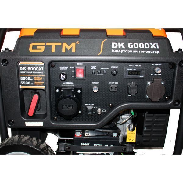 Генератор инверторный бензиновый GTM DK6000Xi (5.5 кВт) 34058 фото