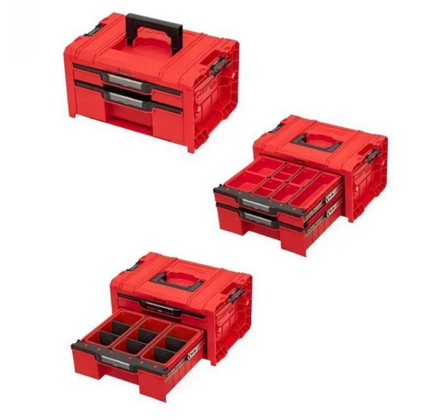 Набор ящиков для инструментов на платформе QBRICK SYSTEM PRO Drawer Workshop Set 3 Red (21", 525x345x885) 11060403101 фото