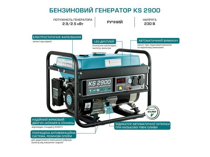 Бензиновый генератор K&ouml;nner&S&ouml;hnen KS 2900 000004362 фото
