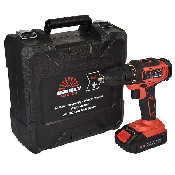Дриль-шуруповерт акумуляторний Vitals Master AU 1825 Kit SmartLine+ 184442 фото