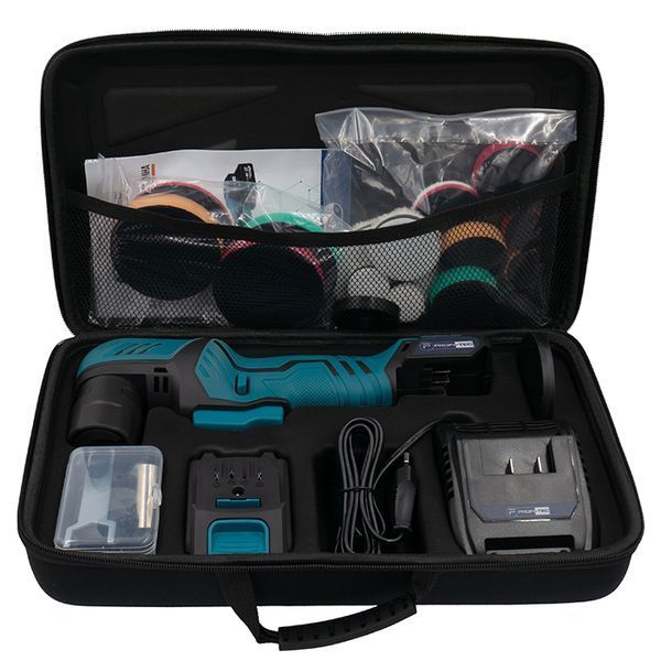 Акумуляторна ексцентрикова полірувальна машина PROFI-TEC PPM-8012SCP Set (1&times;2.5 А/год, ЗП) 006070 фото