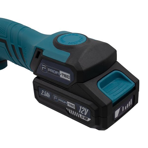 Акумуляторна ексцентрикова полірувальна машина PROFI-TEC PPM-8012SCP Set (1&times;2.5 А/год, ЗП) 006070 фото
