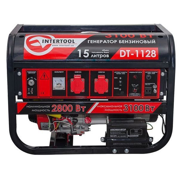 Генератор бензиновий INTERTOOL DT-1128 DT-1128 фото