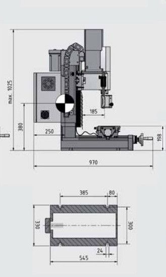 Фрезерний верстат Optimum Maschinen OPTImill MH 25SV 3338160 фото