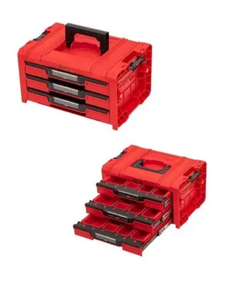 Набір ящиків для інструментів на платформі QBRICK SYSTEM PRO Drawer Workshop Set 4 Red (21", 525x345x885) 11060403201 фото