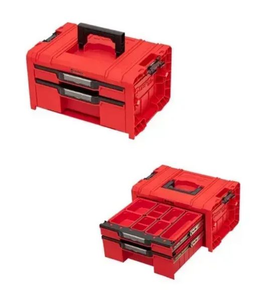 Набір ящиків для інструментів на платформі QBRICK SYSTEM PRO Drawer Workshop Set 4 Red (21", 525x345x885) 11060403201 фото