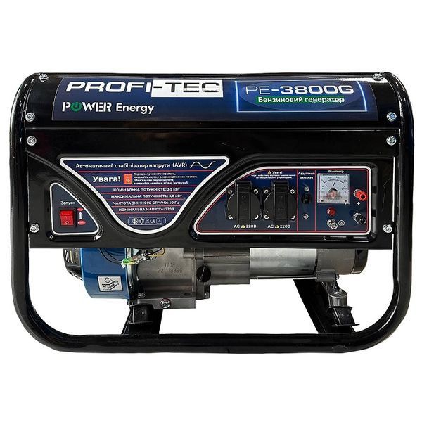 Генератор бензиновый PROFI-TEC PE-3800G (3.8 кВт, ручной стартер) 005160 фото