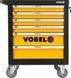 Инструментальная тележка Vorel на колесах 770Х458Х901мм (з 6 шуфлядами та инструментами 177 ШТ CRV) v58540 фото 9