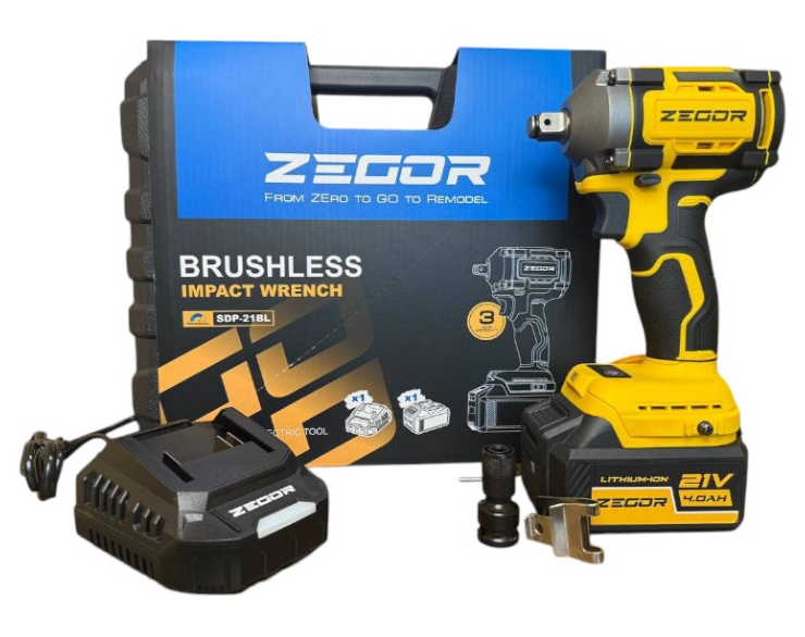 Акумуляторний гайковерт Zegor SDP-21BL PROFESSIONAL (21V) SDP-21BL фото