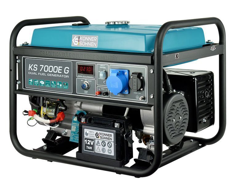 Газобензиновий генератор Konner&Sohnen KS 7000E G (5 кВт) 000000006 фото