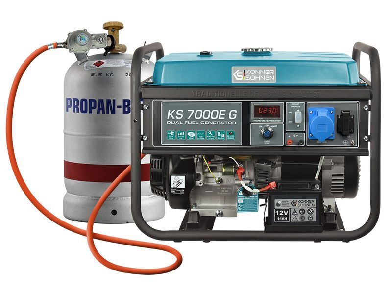 Газобензиновий генератор Konner&Sohnen KS 7000E G (5 кВт) 000000006 фото