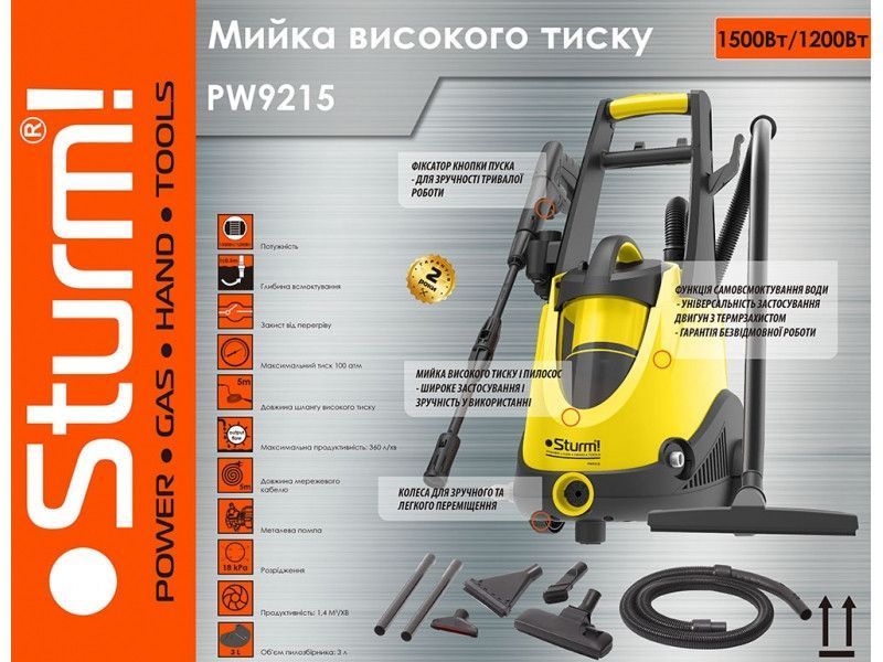 Мойка высокого давления Sturm PW9215 PW9215 фото