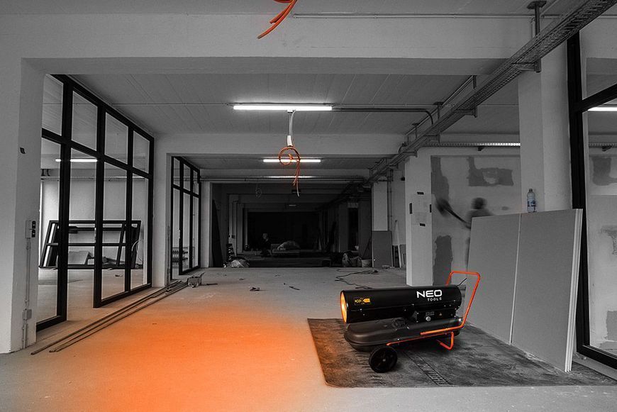 Теплова гармата дизель/гас Neo Tools 90-082 (50 кВт, 1100м3/год, прямий нагрів) 90-082 фото