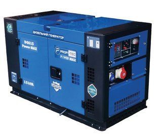 Генератор дизельний PROFI-TEC DGS15 Power MAX (15кВА/12кВт, 220V) 005028 фото