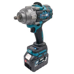 Гайковерт акумуляторний PROFI-TEC PTW1002BL POWERLine (2 х PT2060HE 6.0 Аг, ЗП) 005712 фото