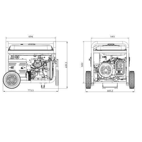 Генератор бензиновий GENERGY TURBO 5000 (5,5 кВт) 240047090 фото