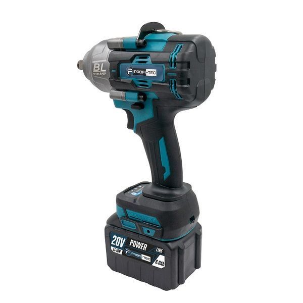 Гайковерт акумуляторний PROFI-TEC PTW1002BL POWERLine (2 х PT2060HE 6.0 Аг, ЗП) 005712 фото