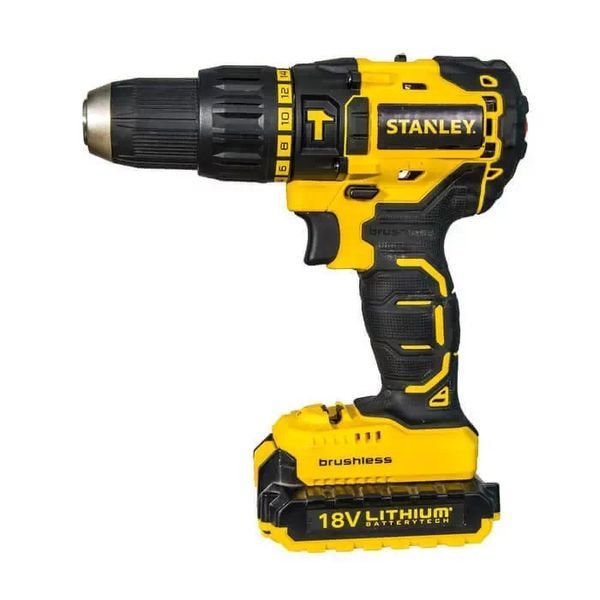 Дриль-шуруповерт акумуляторний безщітковий ударний STANLEY SBH20D2K SBH20D2K фото