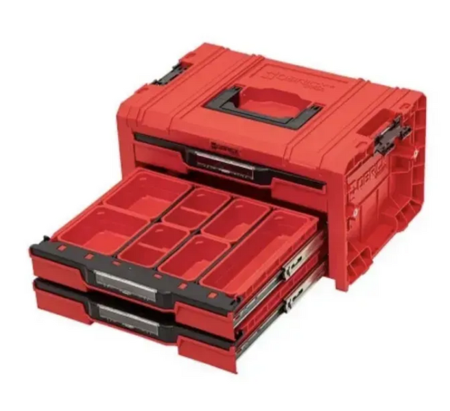 Набор ящиков для инструментов на платформе QBRICK SYSTEM PRO Drawer Workshop Set 6 Red (21", 525x345x885) 11060403401 фото