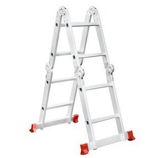 Лестница алюминиевая мультифункциональная трансформер INTERTOOL LT-0028 LT-0028 фото