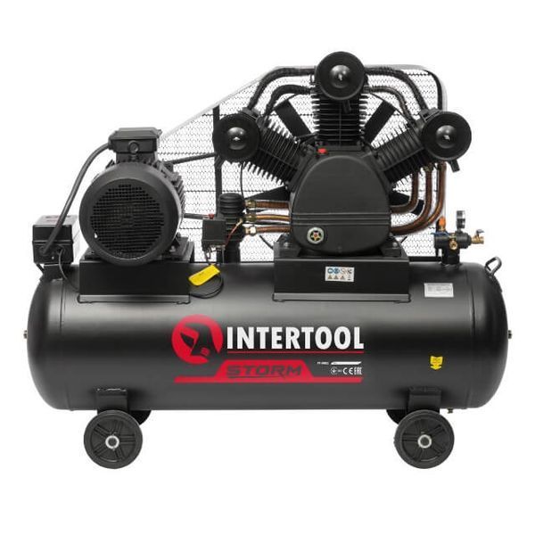 Компресор поршневий 3-циліндровий INTERTOOL PT-0052 PT-0052 фото