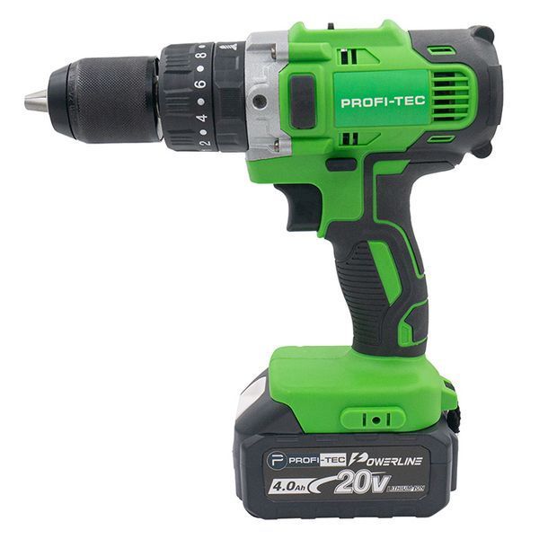 Аккумуляторная дрель-шуруповерт PROFI-TEC DSH21BL (2 х 4.0 Aч, зарядное устройство) 002769 фото