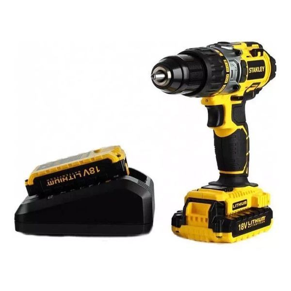 Дриль-шуруповерт акумуляторний ударний Stanley STDC18LHBK STDC18LHBK фото