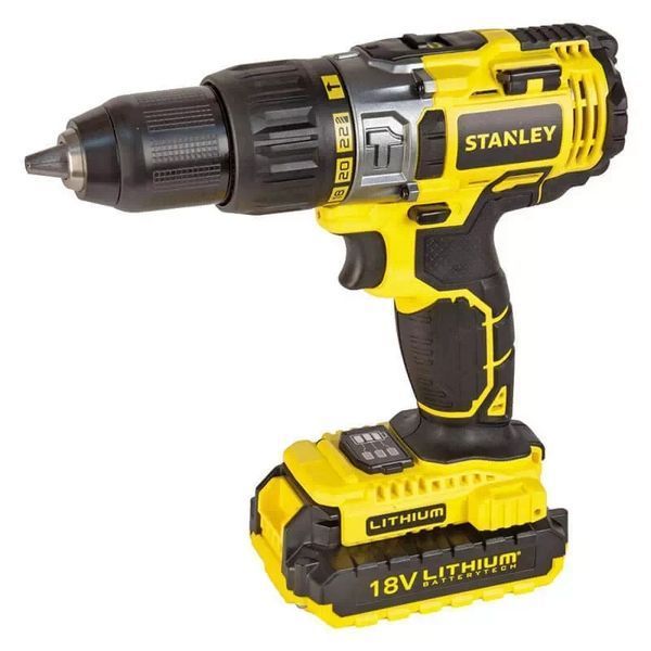 Дриль-шуруповерт акумуляторний ударний Stanley STDC18LHBK STDC18LHBK фото